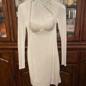 White MISHA Tara dress never worn